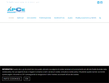 Tablet Screenshot of apce.it